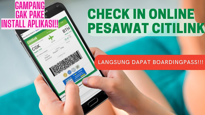 Check in citilink berapa jam sebelum keberangkatan