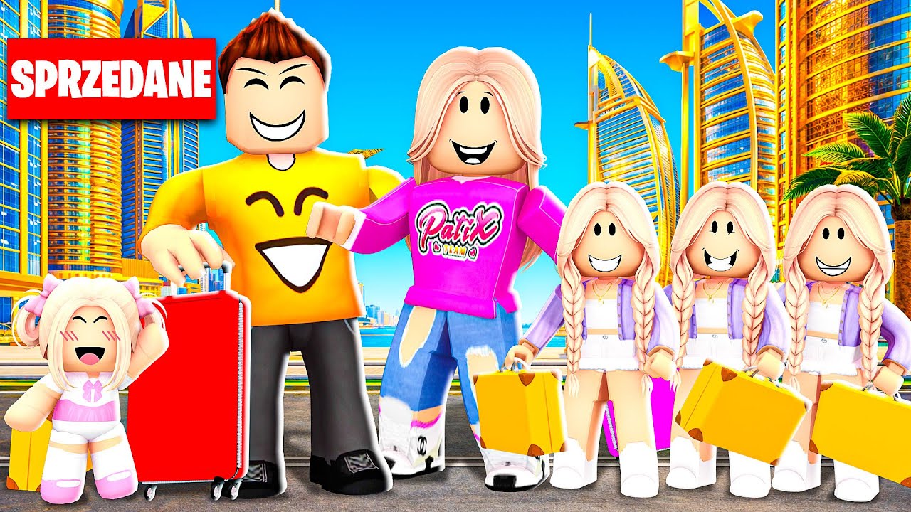 NASZA PRZEPROWADZKA DO DUBAJU Z PIĘCIORACZKAMI i MAŁĄ AMI w ROBLOX! ❤️