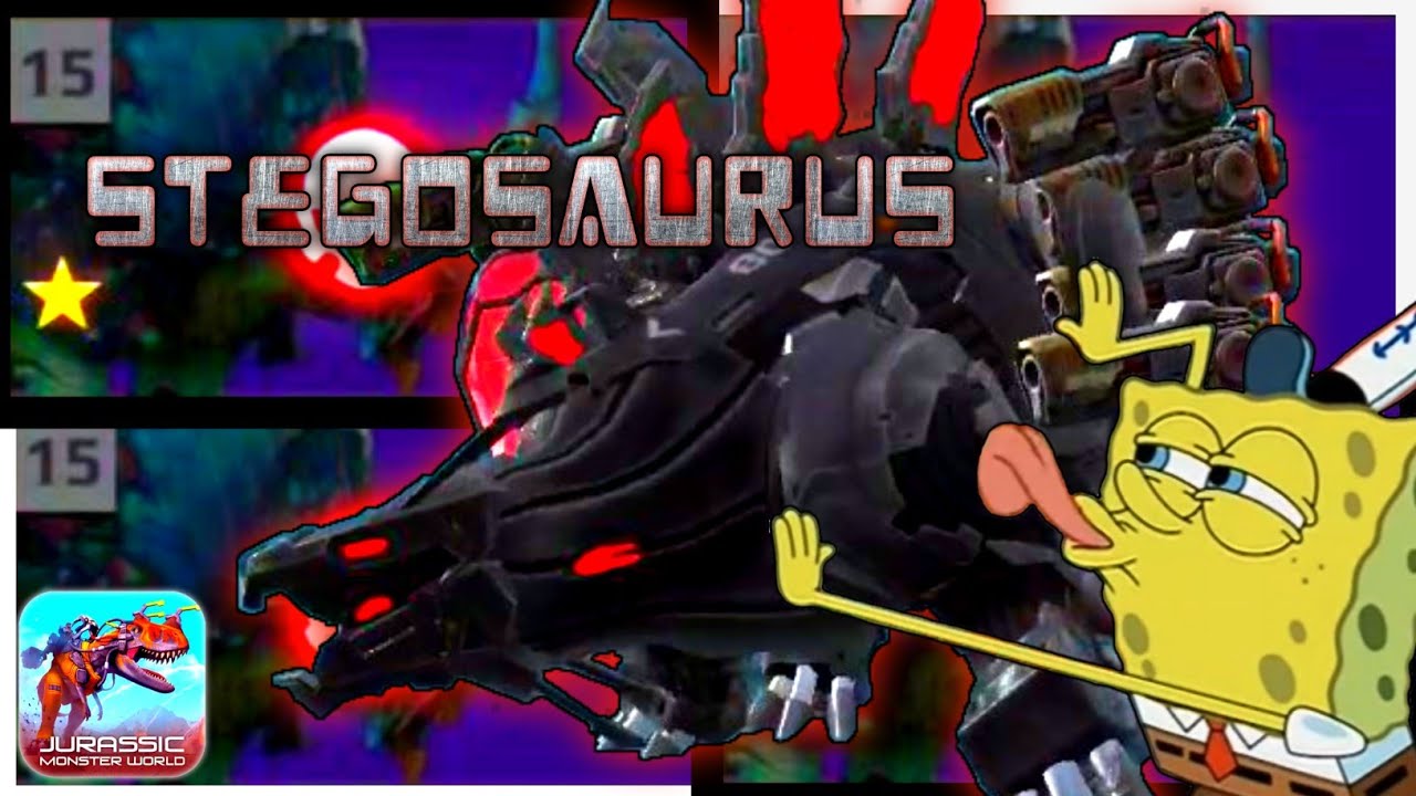 STEGOSAURUS funny moment , Funny video 36 . ( JMW dino war )