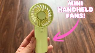 Great Quality Mini Handheld Fans! VZZNN Mini Portable Handheld Fan Bulk, 12 Pack