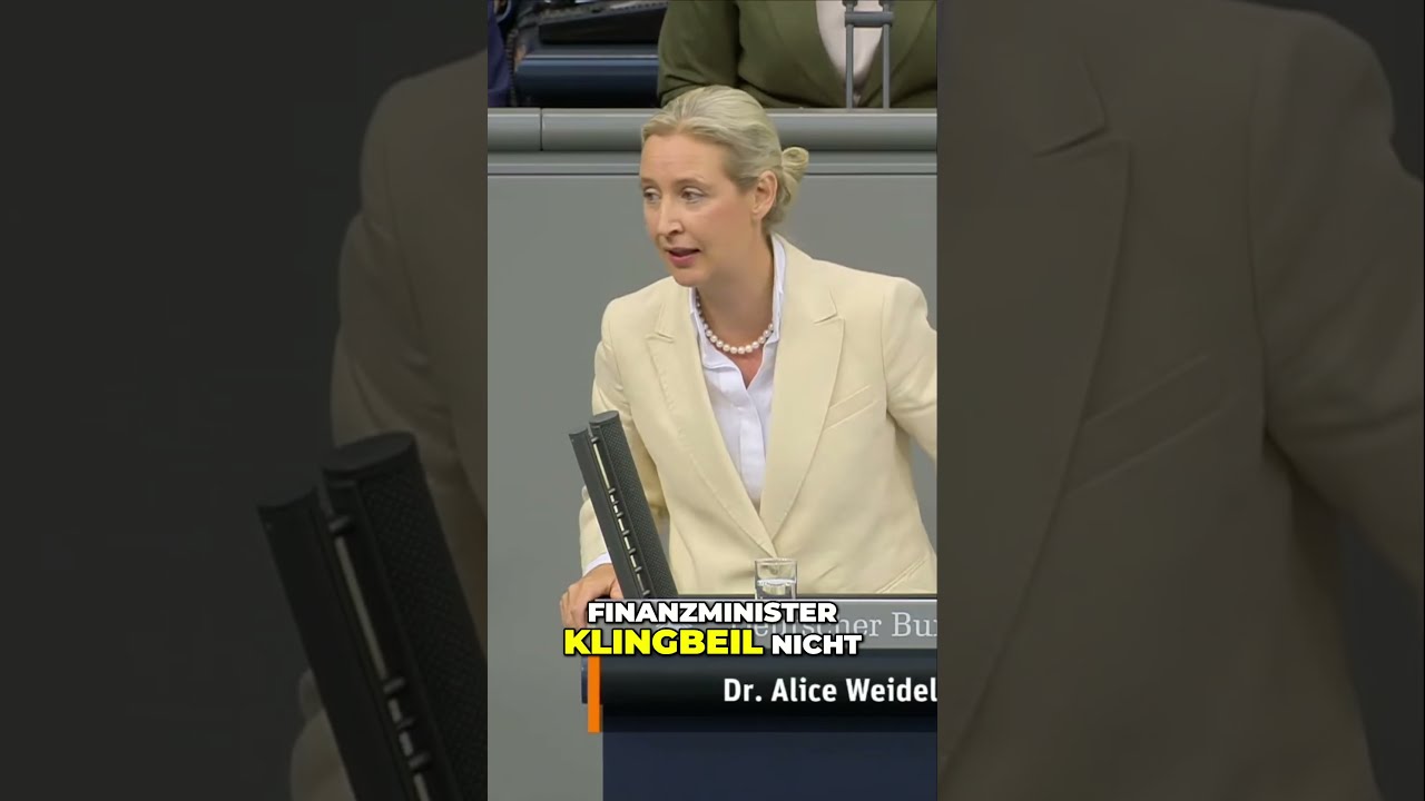 Staatsdefizit & Schulden  Mitgliedschaft in der Antifa ersetzt keinen Abschluss! 😂 Alice Weidel 2025
