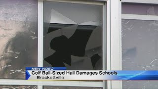 Storm damage forces two school districts to cancel classes