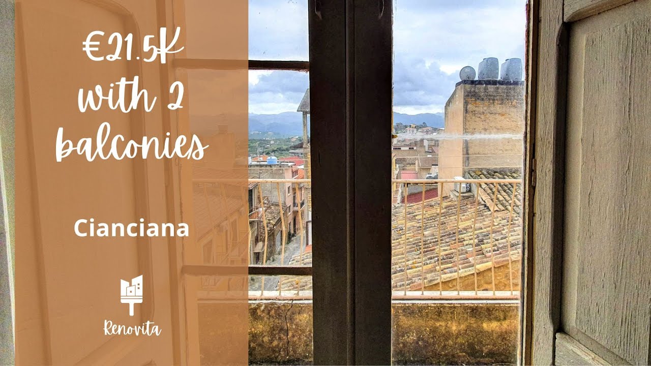 For Sale - €21,500 House in Cianciana, Sicily