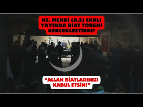 HZ. MEHDİ (A.S) CANLI YAYINDA BİAT TÖRENİ GERÇEKLEŞTİRDİ