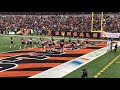 10/14/18 Bengals vs Steelers -Ben-Gal Cheerleaders Cheerleader of the Week Routine, angle 2