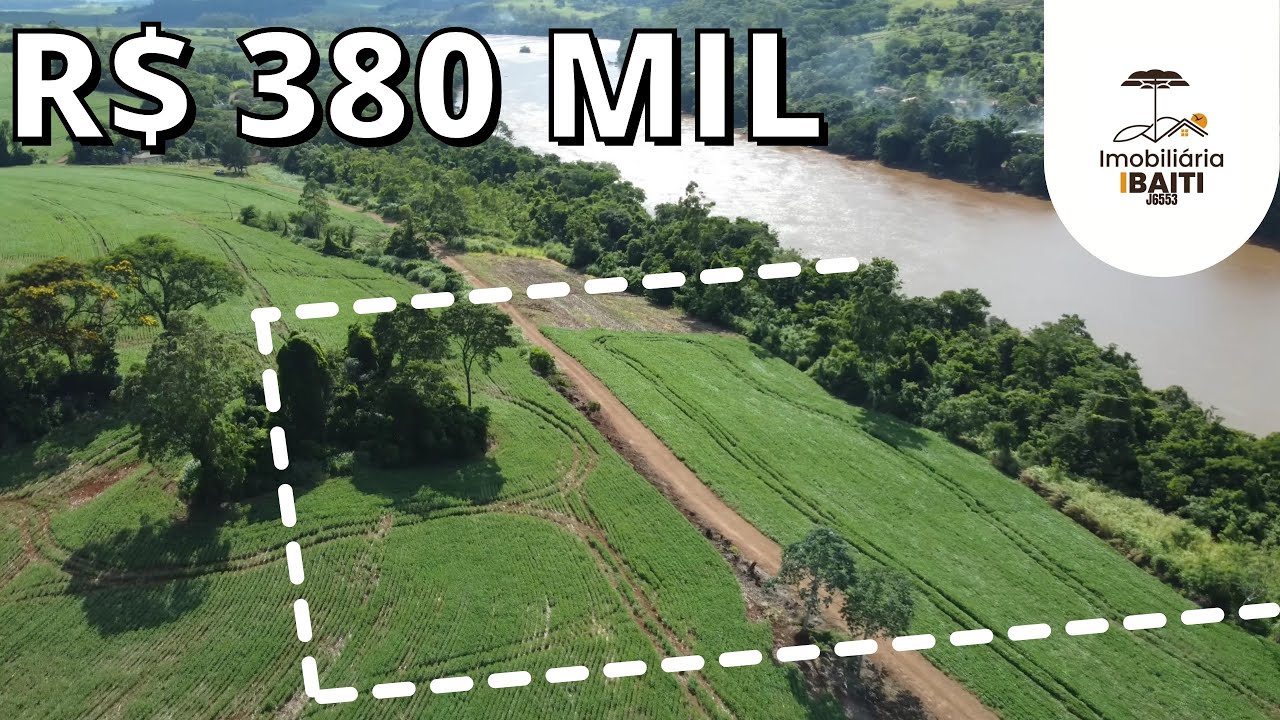 CHÁCARA COM RIO GRANDE NOBRE IDEAL PRA PESCA TELA EM BRANCO R$ 430 MIL - Código:2595