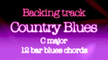 Country Blues C major 185bpm, Country backing track, 12 bar blues chords. Play along and have fun!