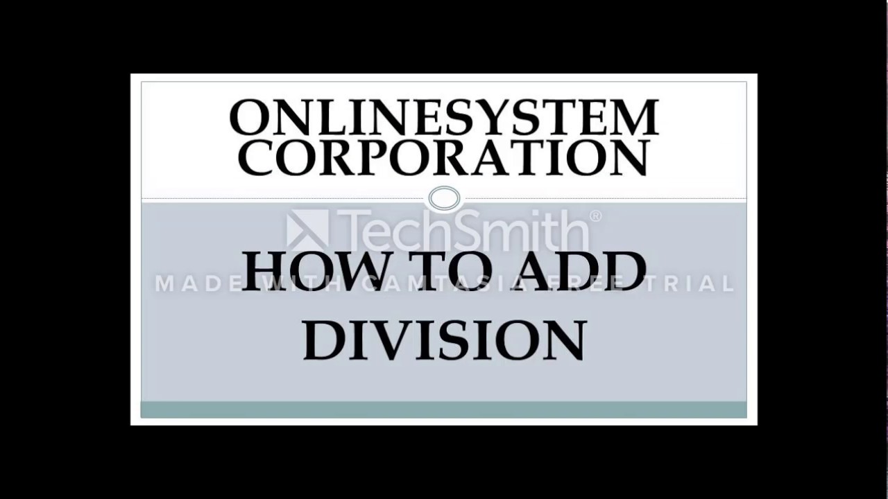 How To Add Division YouTube