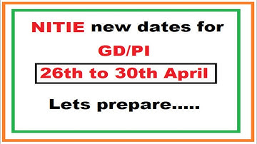NITIE Mumbai |GD PI starts | PGDIE PGDSM |26th to 30th April | Prepare with YourPedia| Dr Vijayender