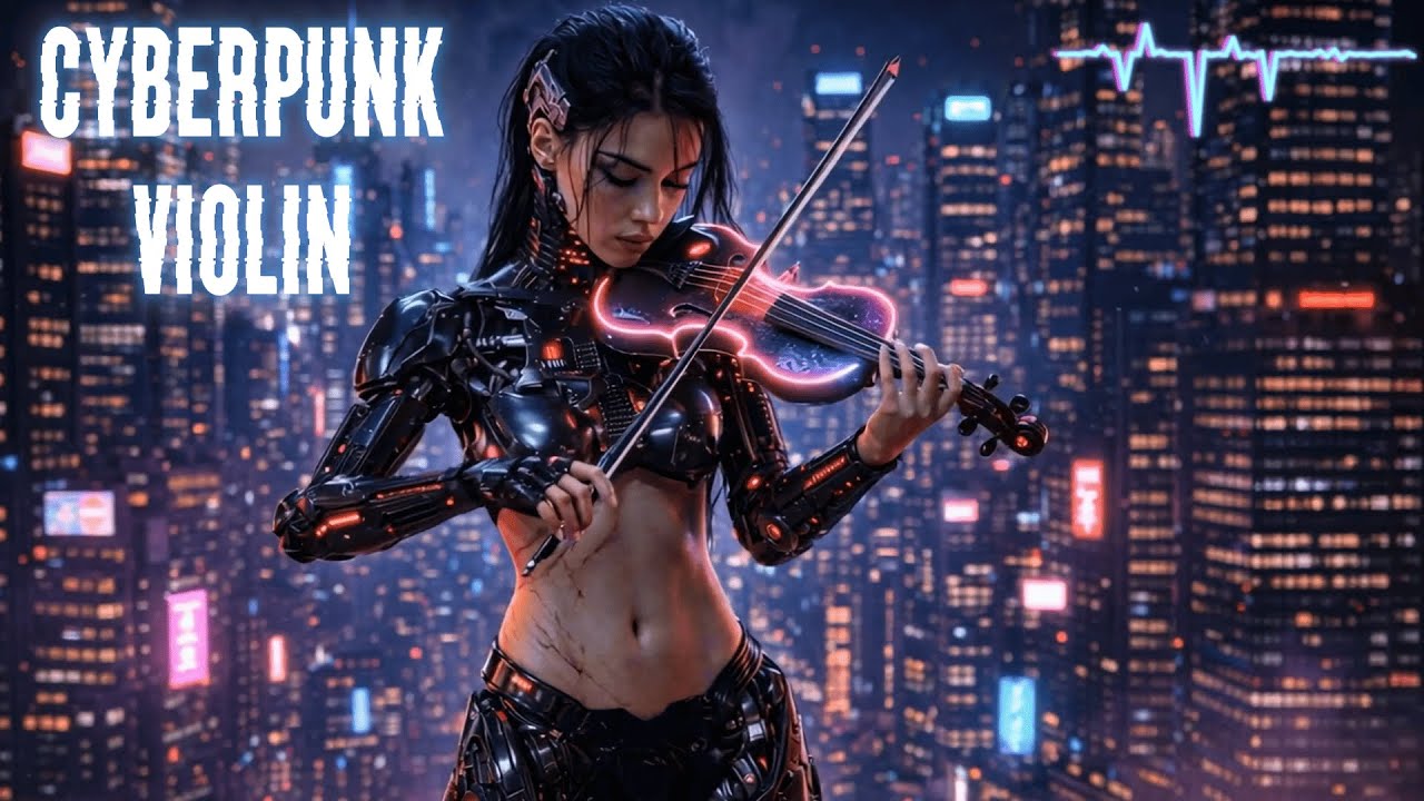 Neon Violin | Cyberpunk Night City Mix Soundscape