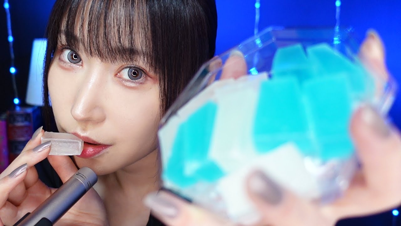 【ASMR】ゾクゾクが止まらない❗️琥珀糖を食べながらのゼロ距離マウスサウンド