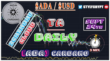 🐕‍ ADA CARDANO 24 SEPTEMBER  $ADA Technical Analysis - price prediction - How to use Ichimoku Cloud