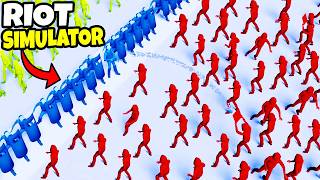 I built a SWAT TEAM Riot Wall in NEW Base Building Simulator! - Riot Operator