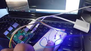 Blinking LED using push button RaspBerry Pi