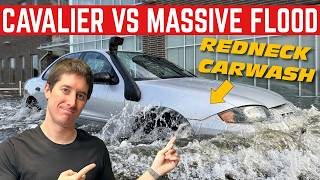 CHEVY CAVALIER DURABILITY TEST 1: WATER FORDING (I FIXED IT)