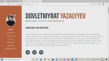 Sizden Gelenler 101 Dovlet Yazalyyev Asp.Net Mvc5 ile Dinamik Cv Projesi