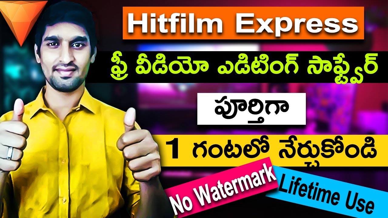 Hitfilm Express Full Tutorial in Telugu | Free | Learn Video Editing | Alternate Premiere Pro CC