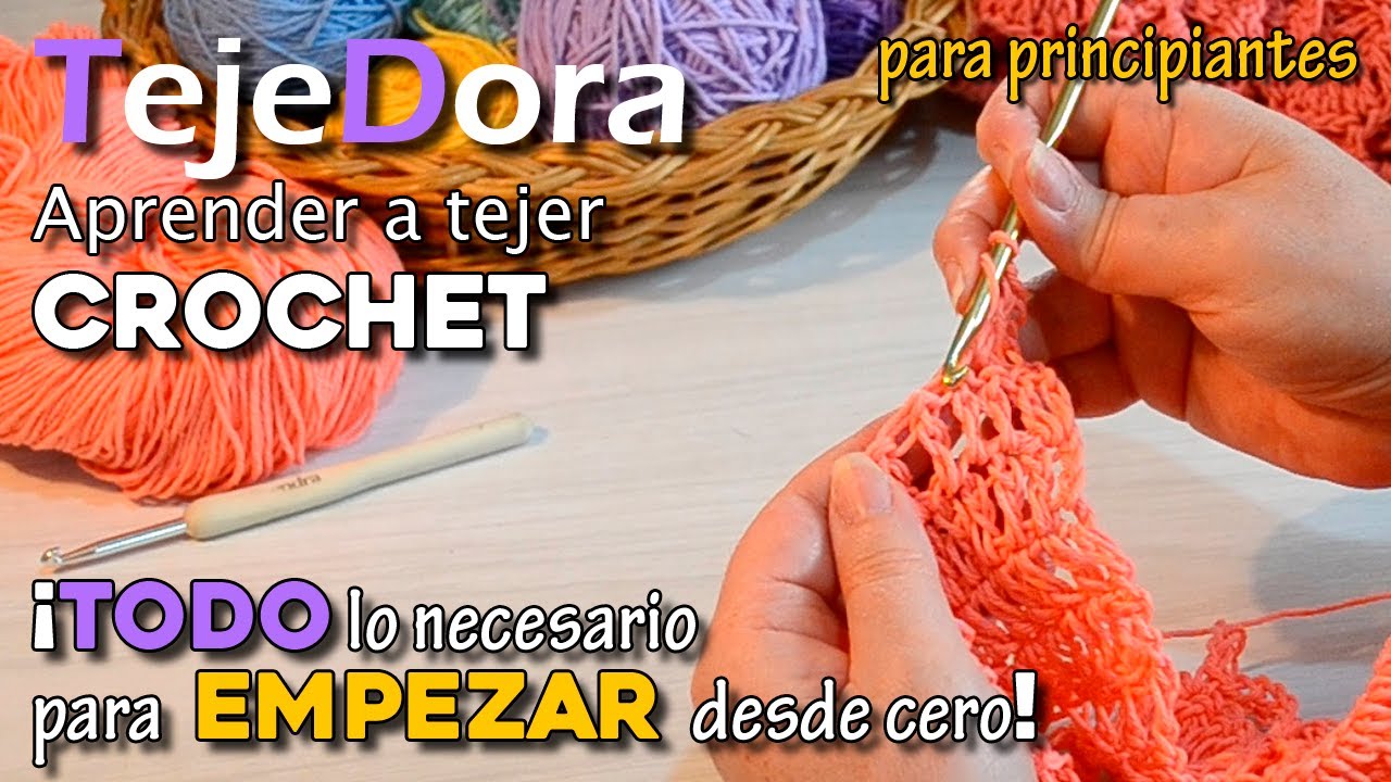 Aprender a Tejer Crochet Ganchillo / Tejido para Principiantes YouTube