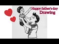 happy fathers day drawing easy and simple || @arindampal3350