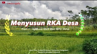 MENYUSUN RKA & RPD DESA | Part 1 | @pandu_cokrosawunggaling