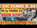 Modern history for ssc  bengal partition  frb by parmar ssc