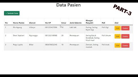 Membuat CRUD Laravel 8 Sederhana ( Part 3 )
