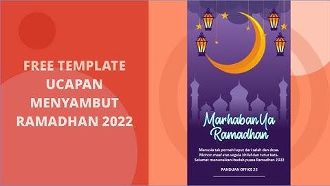 FREE POWERPOINT TEMPLATE WELCOME RAMADHAN 2022 GREETINGS
