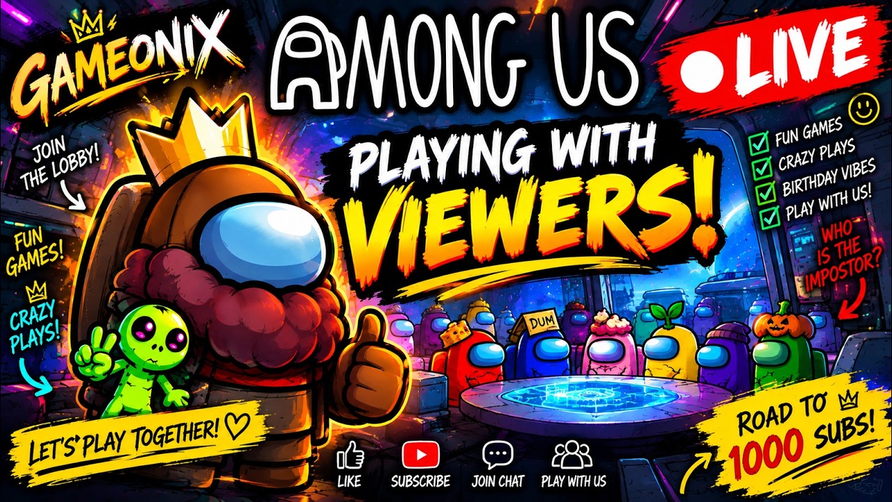 🔴 Among Us LIVE 🔥 Playing With Viewers! 😈 | Road to 1000 Subs 🚀 |
