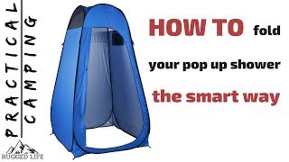 FOLDING YOUR POP UP SHOWER EN-SUITE THE SMART WAY - Practical camping screenshot 5