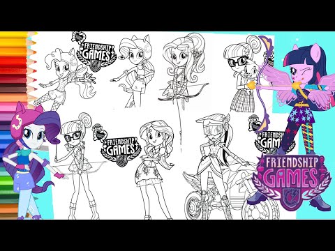 Coloring My Little Pony Equestria Girls Friendship Games - Mewarnai Kuda Poni Coloring Book - YouTube - Coloring My Little Pony Equestria Girls Friendship Games - Mewarnai Kuda Poni Coloring Book - YouTube