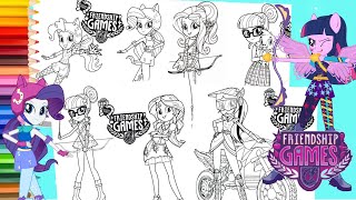 Coloring My Little Pony Equestria Girls Friendship Games - Mewarnai Kuda Poni Coloring Book screenshot 3