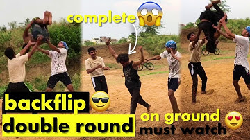 Backflip Double round on ground😱😱😍/clear/must watch/hyperhook aashish