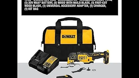 DEWALT 20V MAX* XR Oscillating Tool Kit, 3-Speed (DCS356C1)