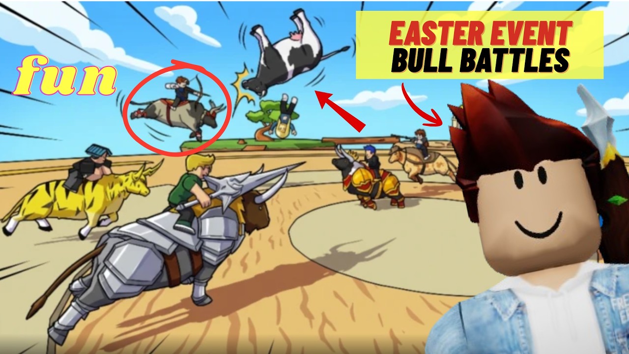 BULL BATTLES EASTER EVENT IS CRAZY 🐂🔥#roblox #robloxedit #robloxmemes # ...