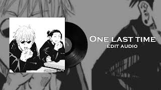 One last time - LP edit audio