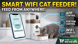 oneisall WiFi Automatic Cat Feeder Review | Smart App Control Food Dispenser