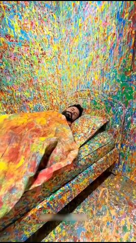 This Guy Turned His House Into a Color Explosion #shortvideo