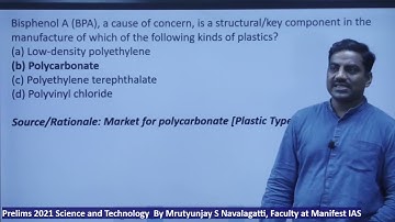 UPSC Prelims 2021 Science & Technology Solution Video By Mrutyunjay S Navalgatti | Manifest IAS