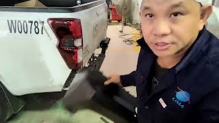 Change Rear Bumper and Tail Light Of Isuzu 4x4 D-Max