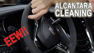 Does your Alcantara wheel pass the fingernail test? | Let's clean it!