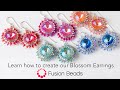 Learn how to create our Blossom Earrings by Fusion Beads