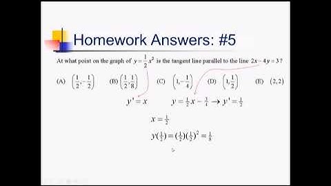 Tangent Lines and Higher Order Derivatives: Problem Set #1