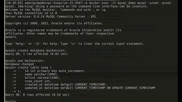 [Docker] Tạo data mẫu ở MySQL và Postgres
