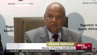South Africa's finance minister says country is facing tough times