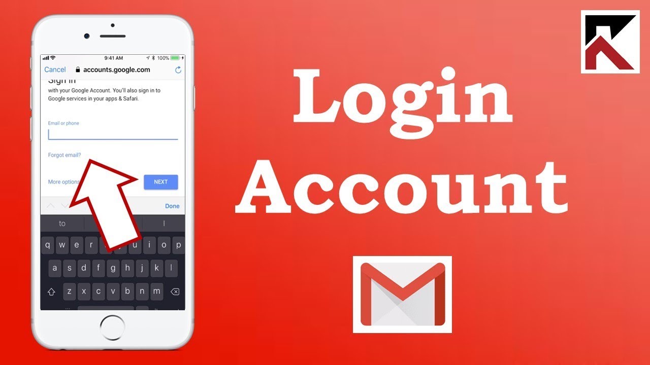 How To Login Into Gmail Account On The Gmail App - YouTube