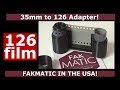 FakMatic 35mm To 126 Film Adapter!