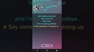 Say Somethingkaraoke