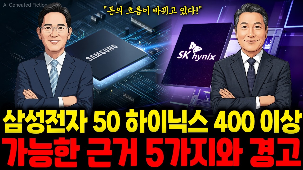 삼성전자50 하이닉스400 숫자로 보여드립니다.  반드시 들어야 할 경고 [AI 콘텐츠]