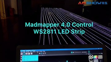 Aoshowled Madmapper 4.0 - Artnet SPI box - WS2811 LED pixel strip