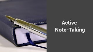 MOOC USSV101x | Veteran Voices: Active Reading and Note-Taking | Active Note-Taking